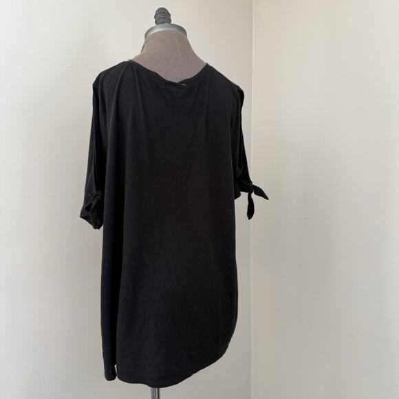 Torrid Blouse Cold Shoulder Top Boho Size 4XL Moon Tee - Picture 5 of 6
